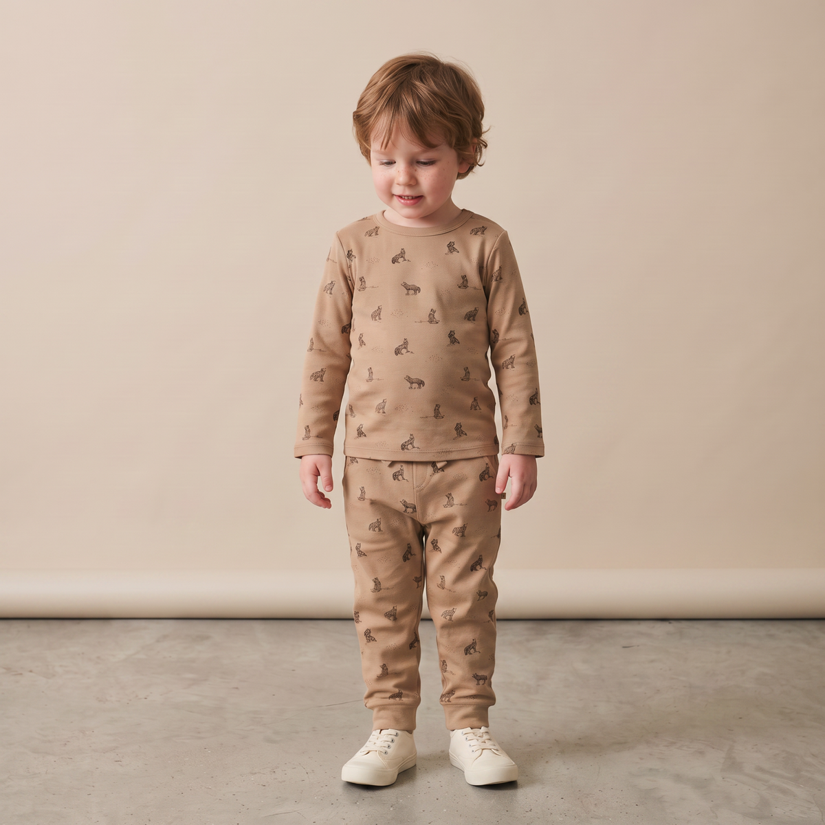 Organic Cotton Tee & Pants Set - Woodland Fox