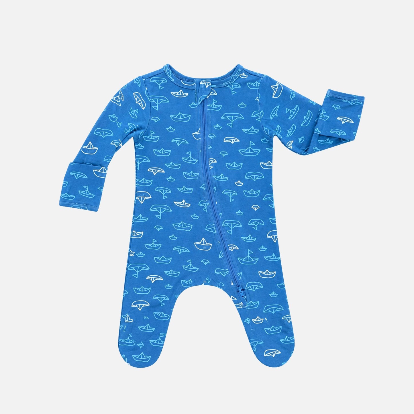 Modal Footie Pajamas- Nautical
