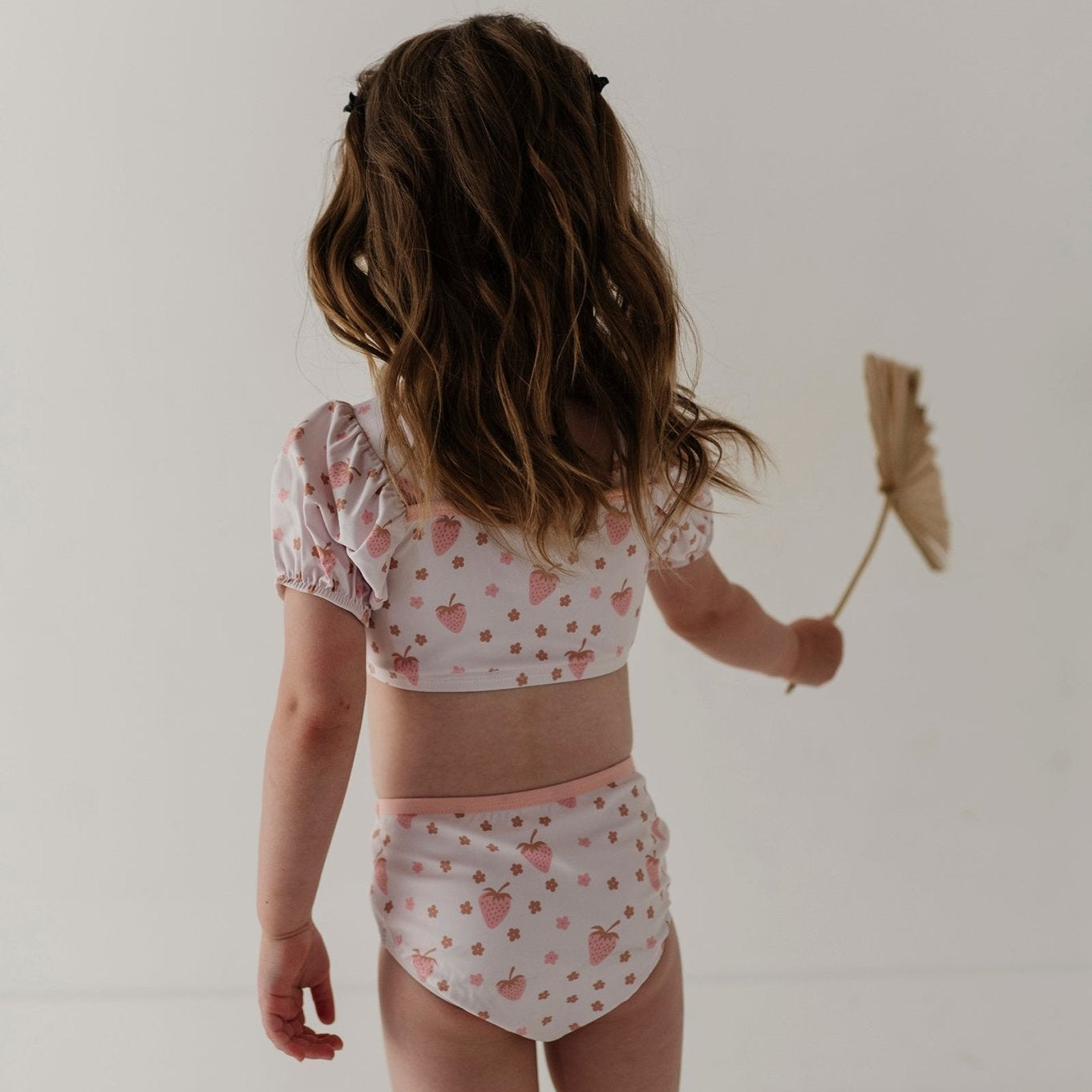 Recycled Polyester Puff Sleeve Two-Piece Swimsuit
