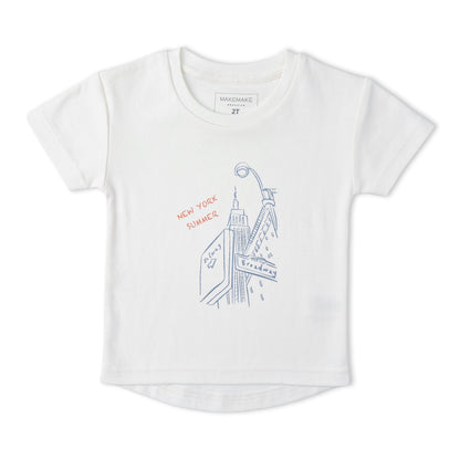 Organic Cotton Graphic Tee & Shorts Set - New York