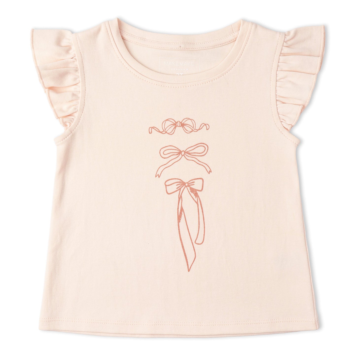 Organic Cotton Sleeveless Flutter Top & Shorts Set - Bows