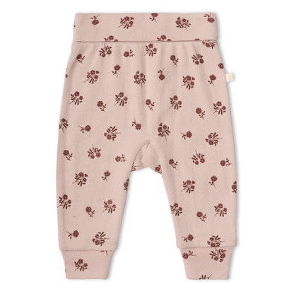 Organic Cotton Bodysuit & Pants Set - Rosebud