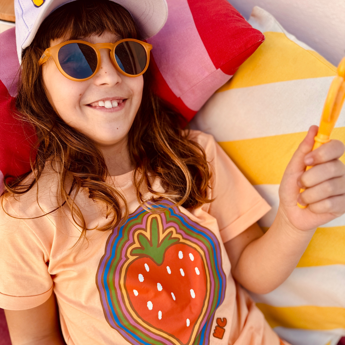 Organic Cotton T-Shirt - Strawberry