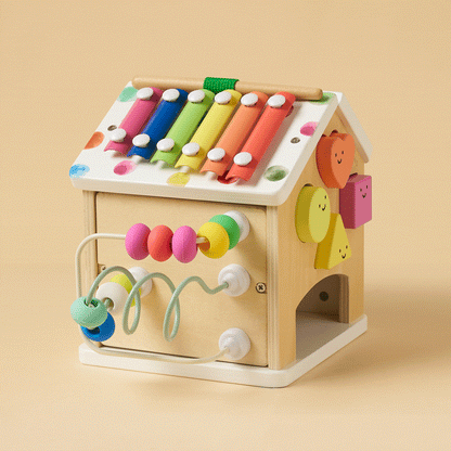 Cottage Activity Cube - Rainbow
