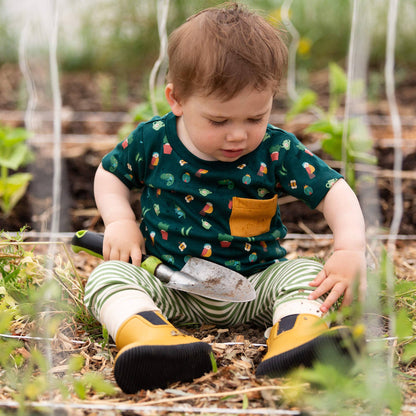 Organic Cotton T-Shirt & Jogger Playset - Spring Garden | Little Green Radicals
