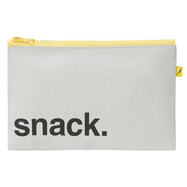 Fluf organic Zip snack sack - 'snack' black