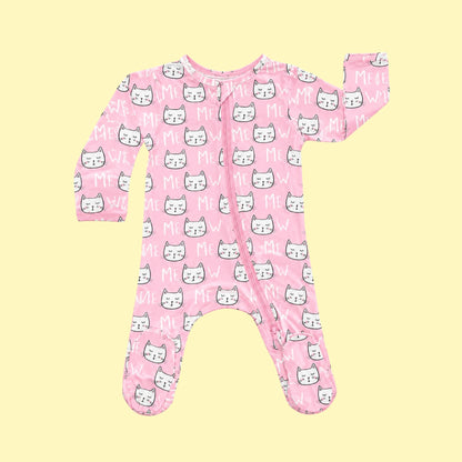 Modal Footie Pajamas - Kitty Cats