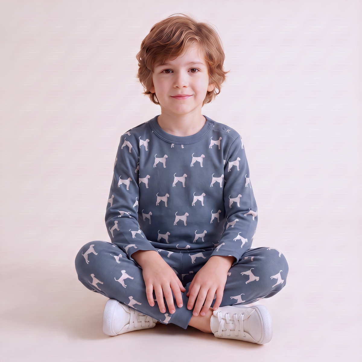 Organic Cotton Tee & Pants Set - Dog