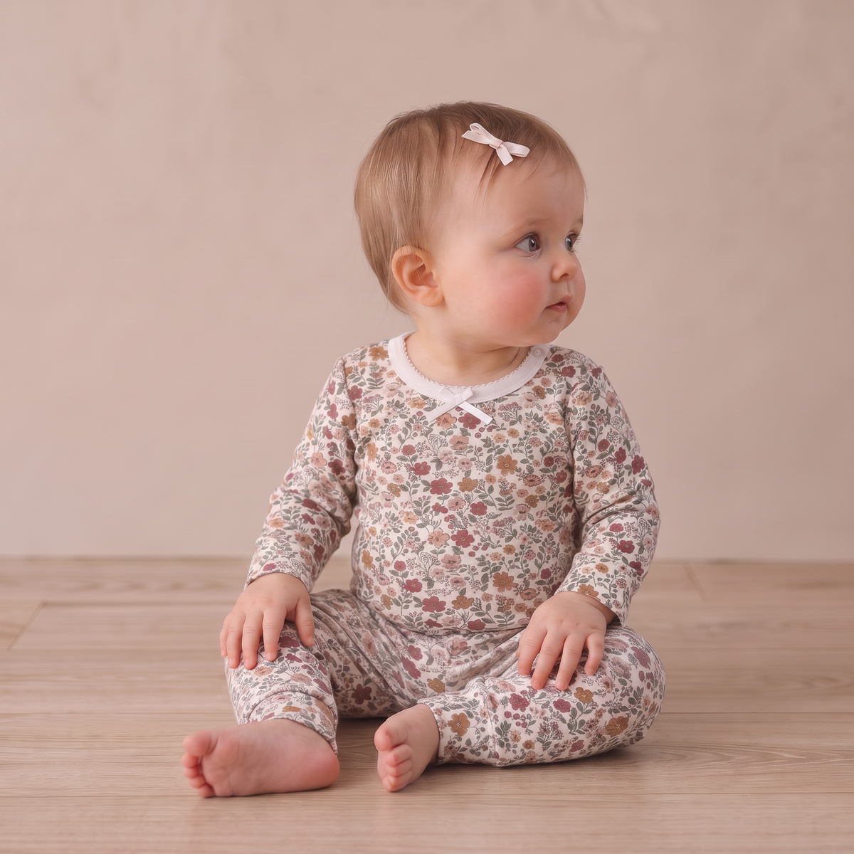 Organic Cotton Bodysuit & Pants Set - Woodland Sprig