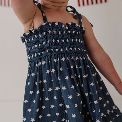 Cotton Tiered Mini Dress Set - American Stars