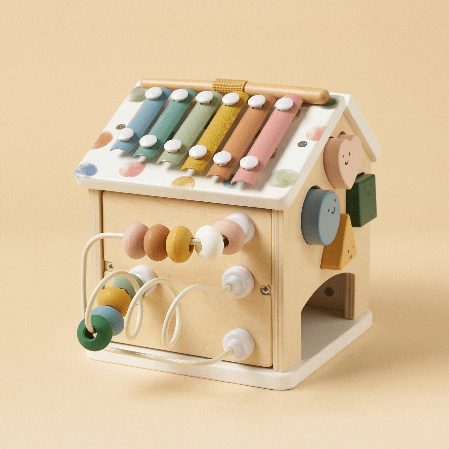 Cottage Activity Cube - Morandi