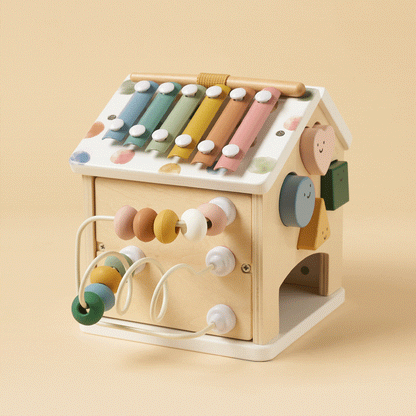Cottage Activity Cube - Morandi