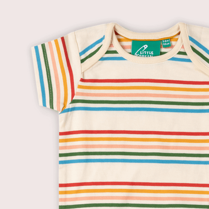 Organic Cotton Bodysuit 2 Pack - Vintage Rainbows | Little Green Radicals