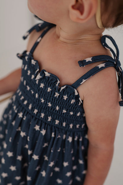 Cotton Tiered Mini Dress Set - American Stars