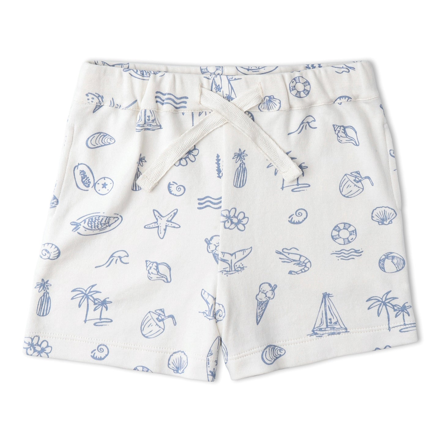 Organic Cotton Tee & Shorts Set - Coastal