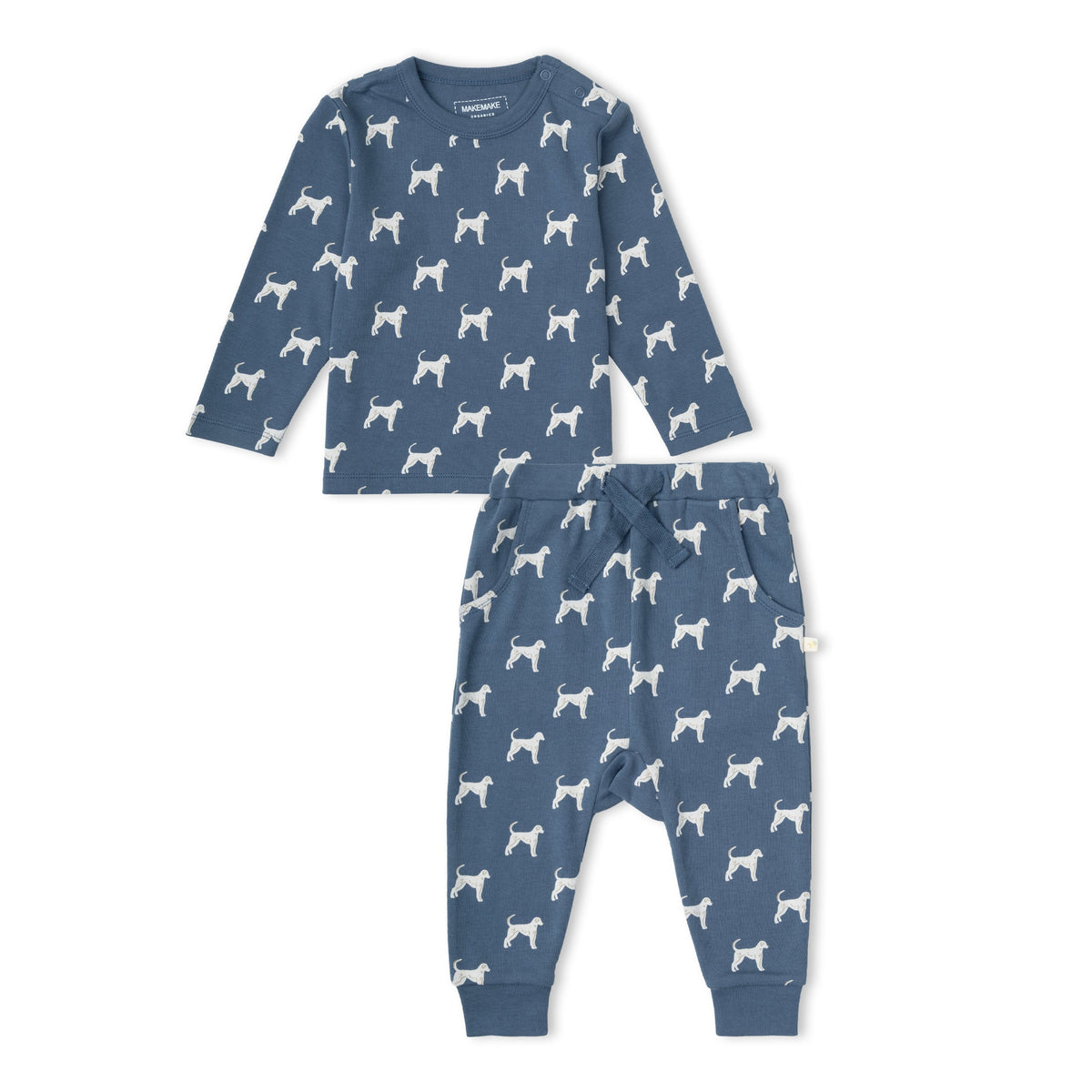 Organic Cotton Tee & Pants Set - Dog