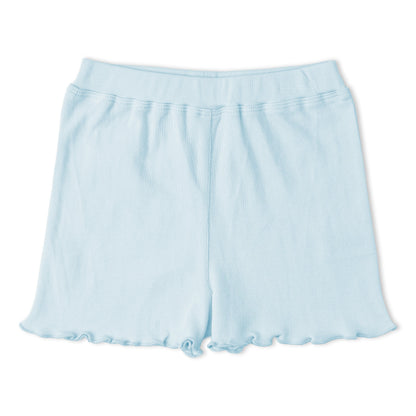 Organic Cotton Sleeveless Flutter Top & Shorts Set - Lobster