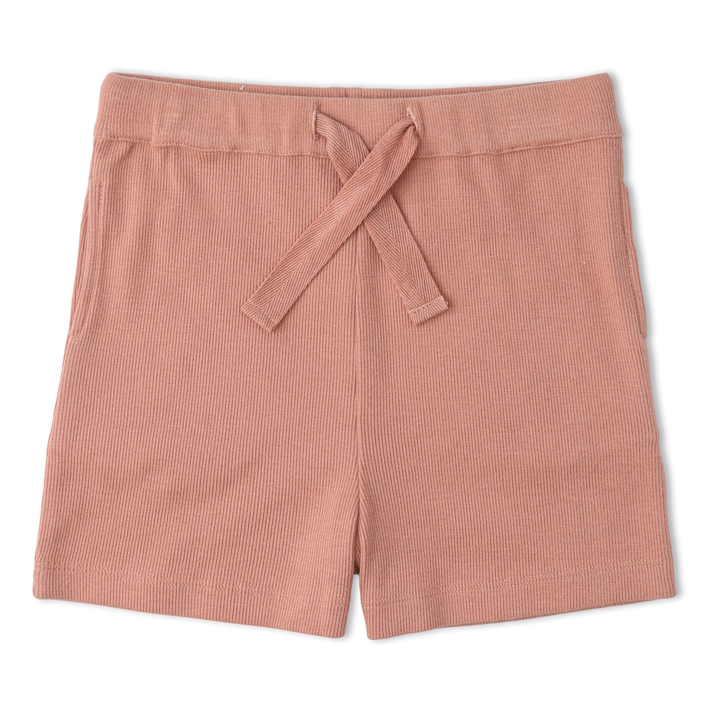 Organic Cotton Collar Tee & Shorts Set - Terra Stripes