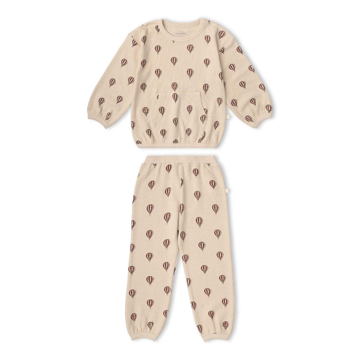 Organic Cotton Tee & Pant Slouch Set - Ballon Voyage