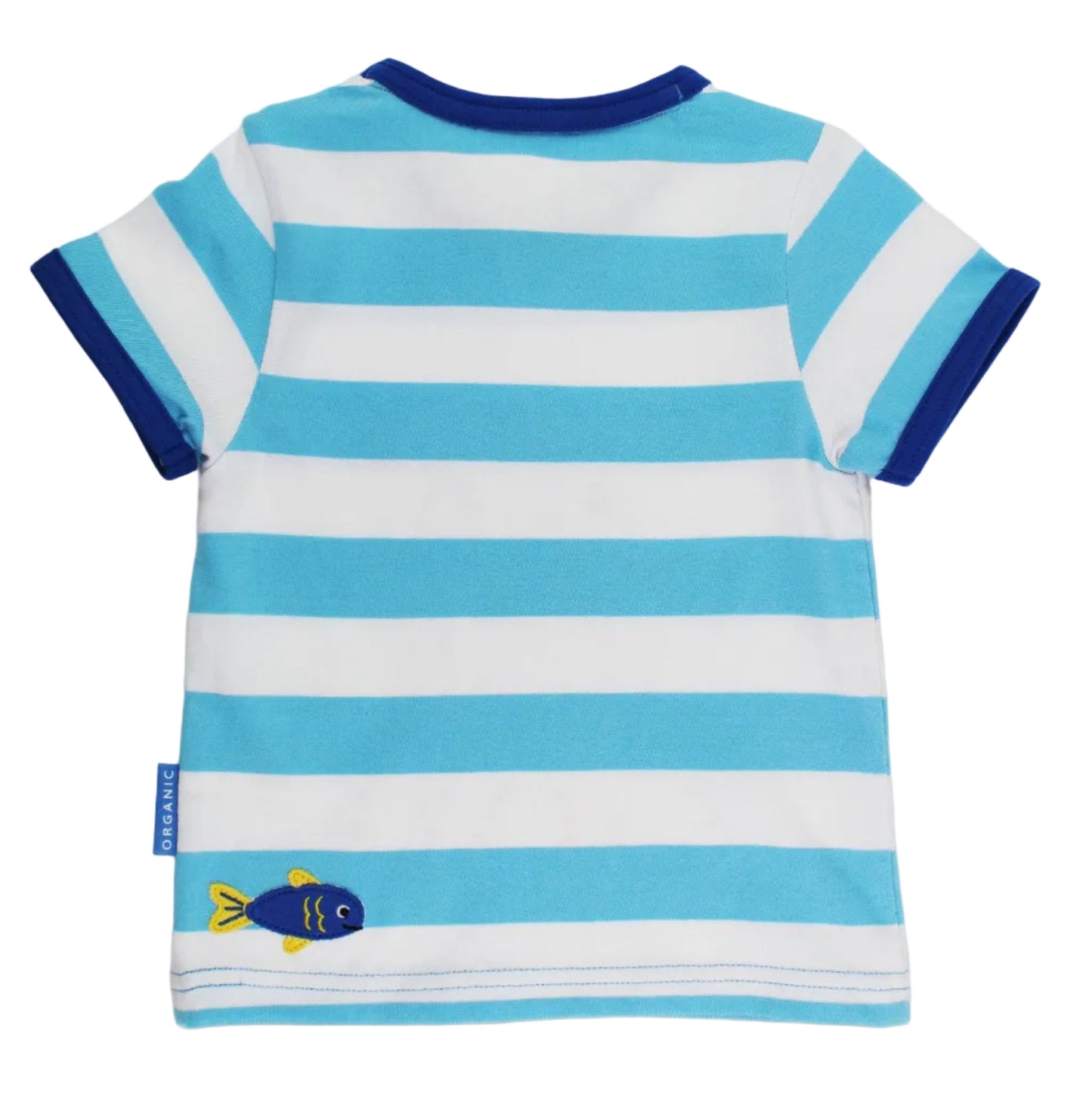 Organic Cotton Jellyfish Appliqué Short Sleeve Kids T-Shirt | Toby Tiger