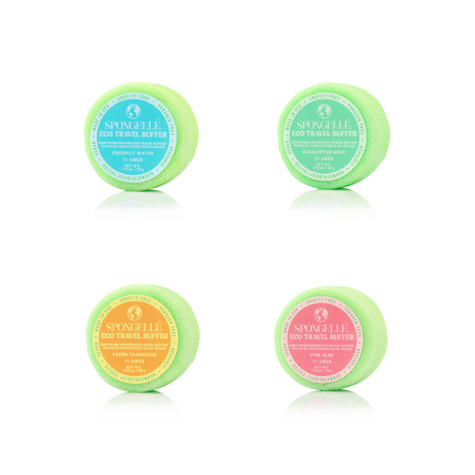 Spongellé Eco Travel Buffer Assorted Pack – 4 Fragrances