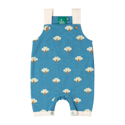Organic Cotton Shortalls - Blue Clouds | Little Green Radicals