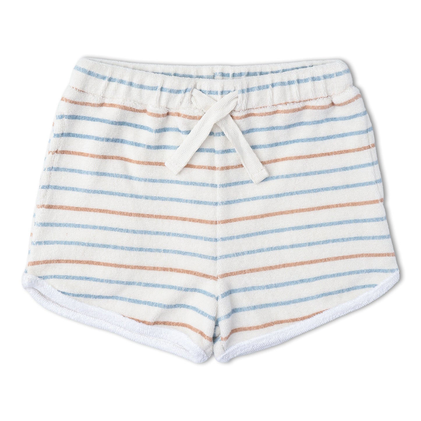 Organic Cotton Terry Sleeveless Tee & Shorts Set - Cabana Stripes