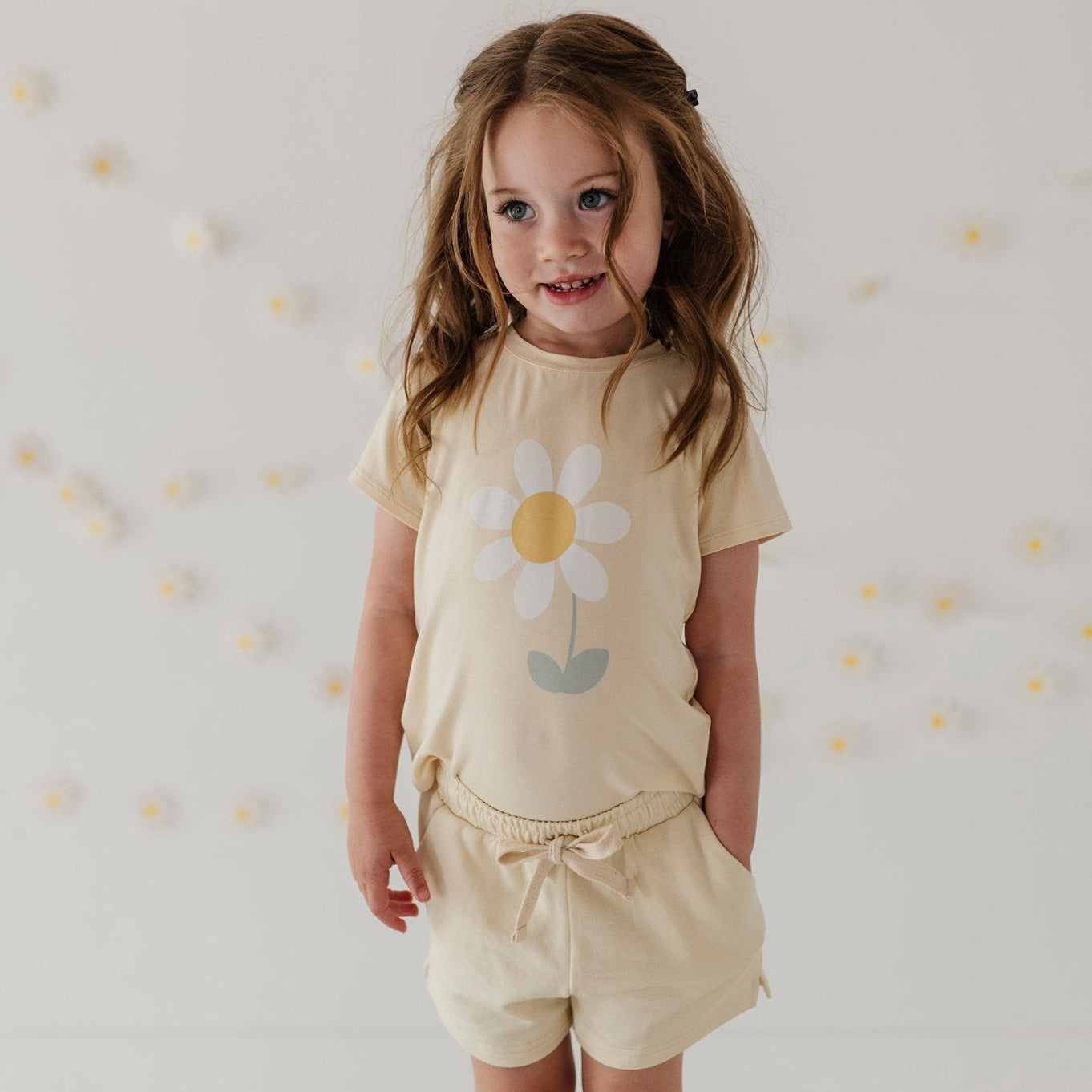 Girls Bamboo Viscose Short Sleeve Tee - Classic Kids Shirt | babysprouts