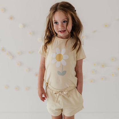 Girls Bamboo Viscose Short Sleeve Tee - Classic Kids Shirt | babysprouts