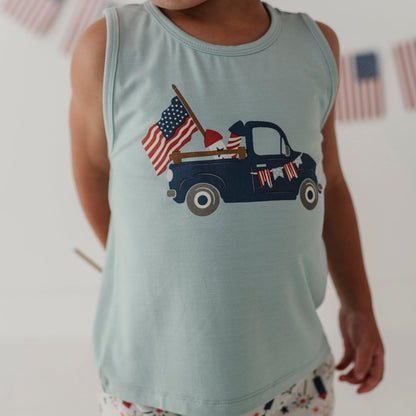 Bamboo Tank Top - Americana Prints