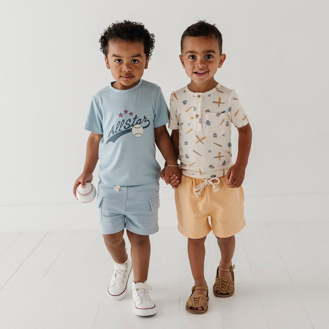 Boys Bamboo Viscose Short Sleeve Tee - Classic Kids Shirt | babysprouts