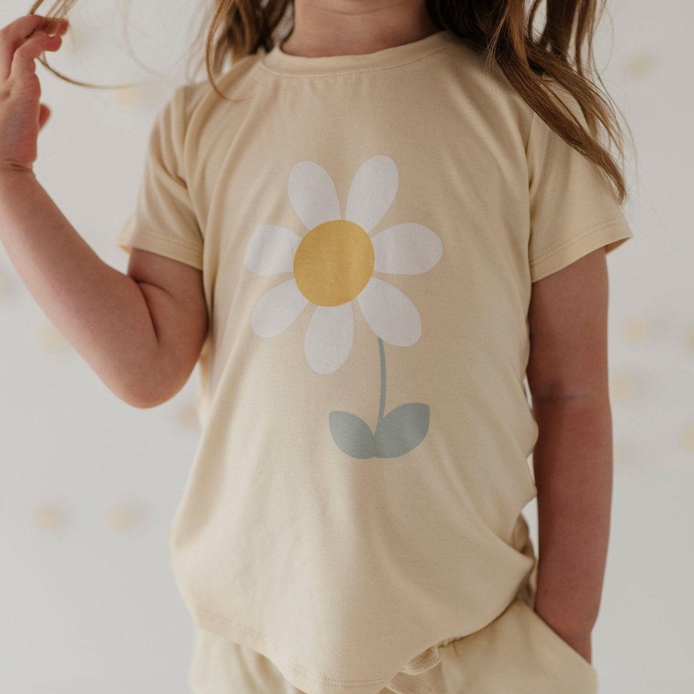 Girls Bamboo Viscose Short Sleeve Tee - Classic Kids Shirt | babysprouts