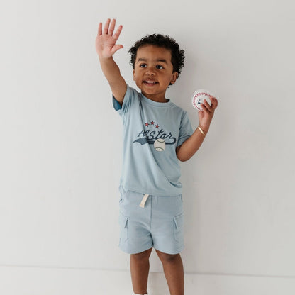 Boys Bamboo Viscose Short Sleeve Tee - Classic Kids Shirt | babysprouts