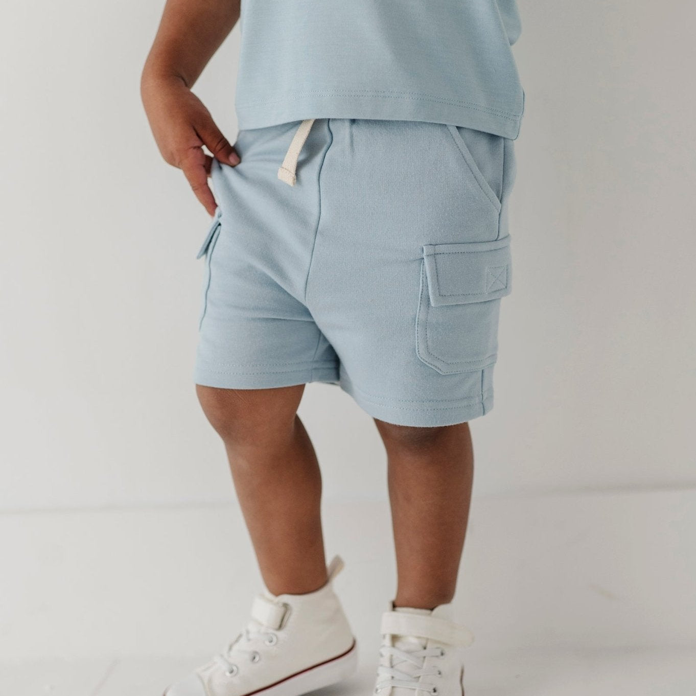 Boys Bamboo Terry Cargo Shorts  | babysprouts