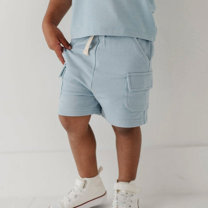 Boys Bamboo Terry Cargo Shorts  | babysprouts