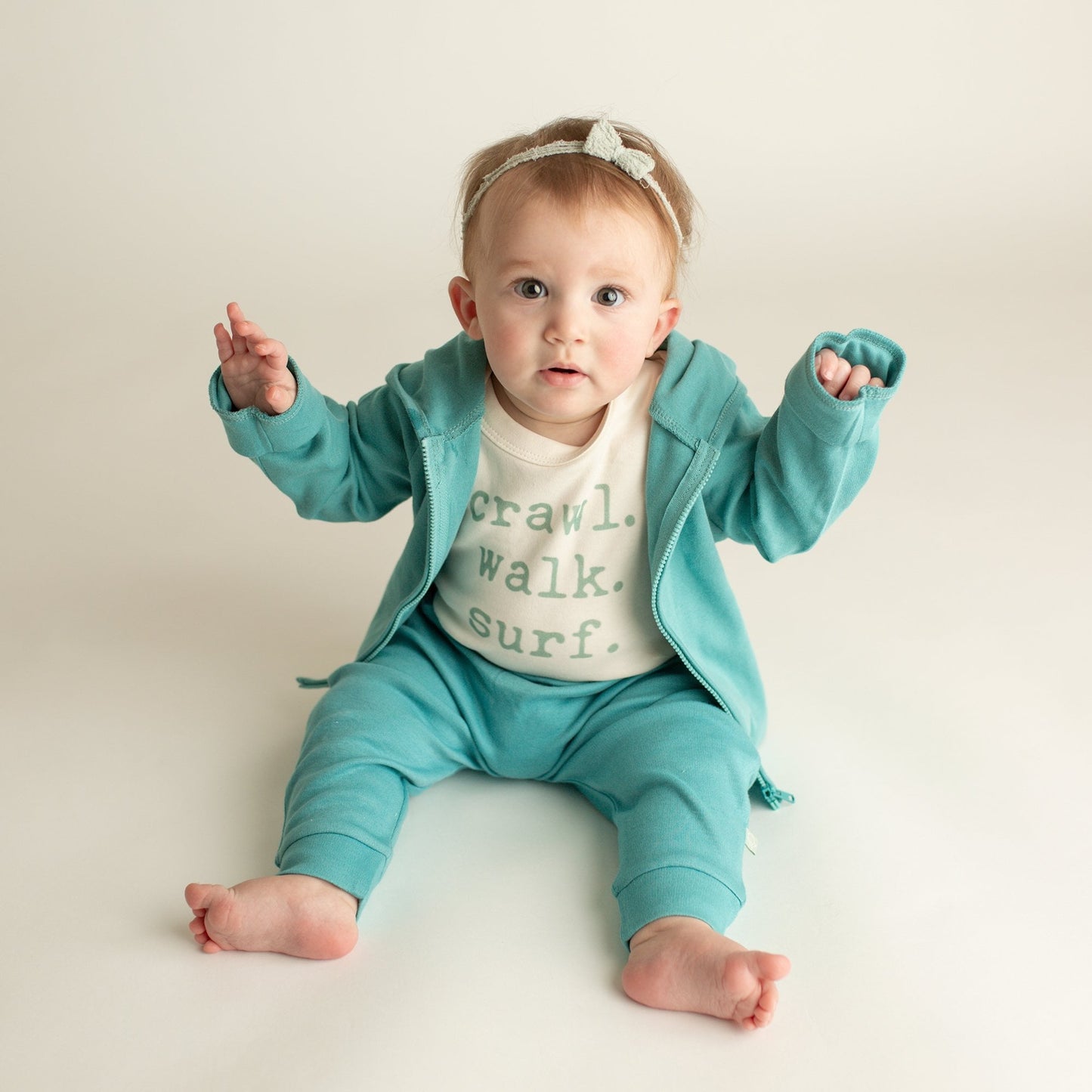 Crawl Walk Surf Organic Cotton Baby Bodysuit - Finn + Emma