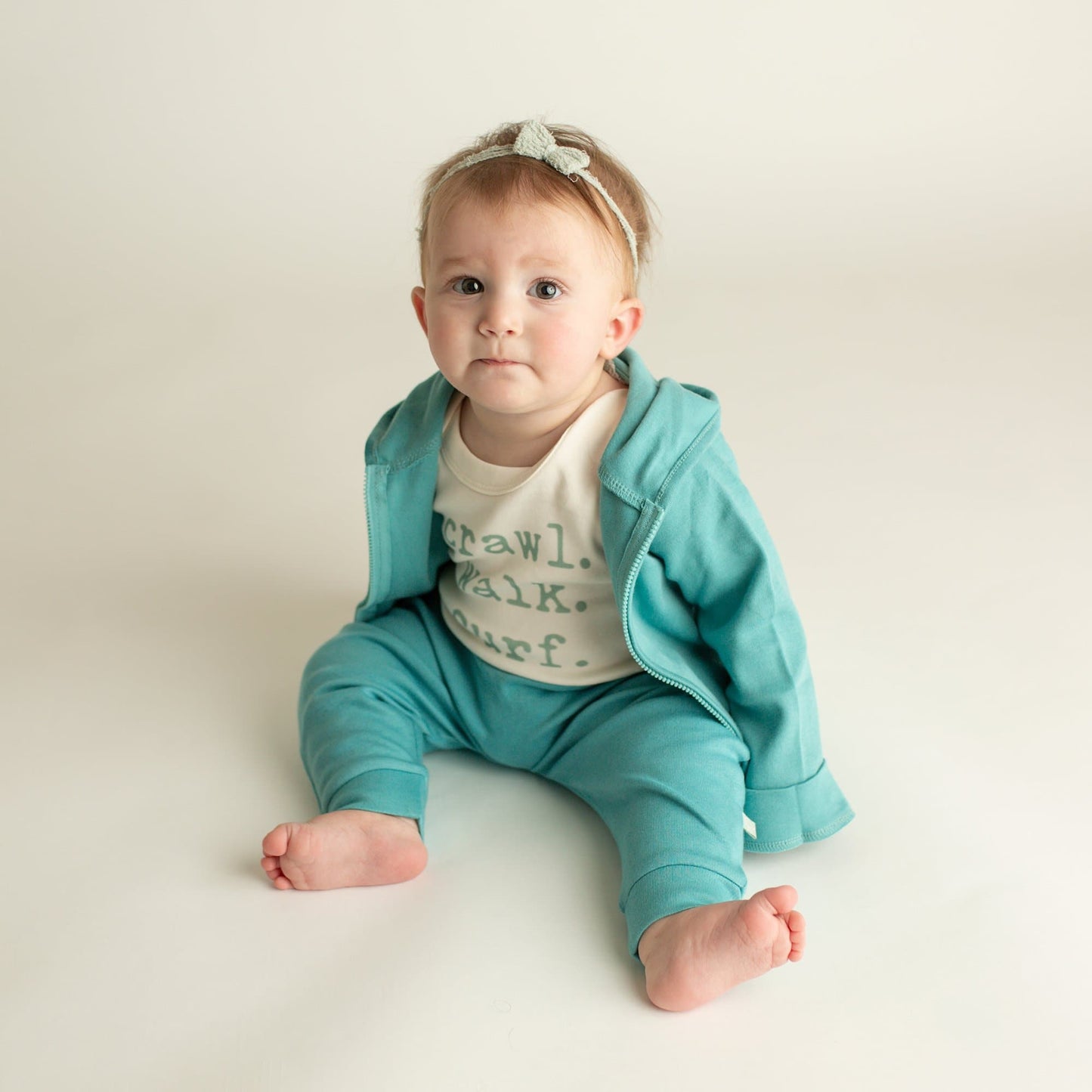 Crawl Walk Surf Organic Cotton Baby Bodysuit - Finn + Emma
