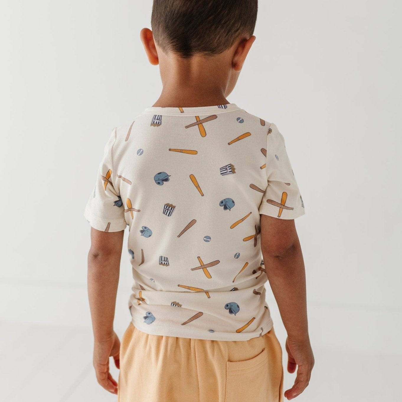 Bamboo Viscose Boys' Short Sleeve Henley Shirt | Babysprouts
