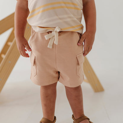 Boys Bamboo Terry Cargo Shorts - Durable Summer Shorts | babysprouts