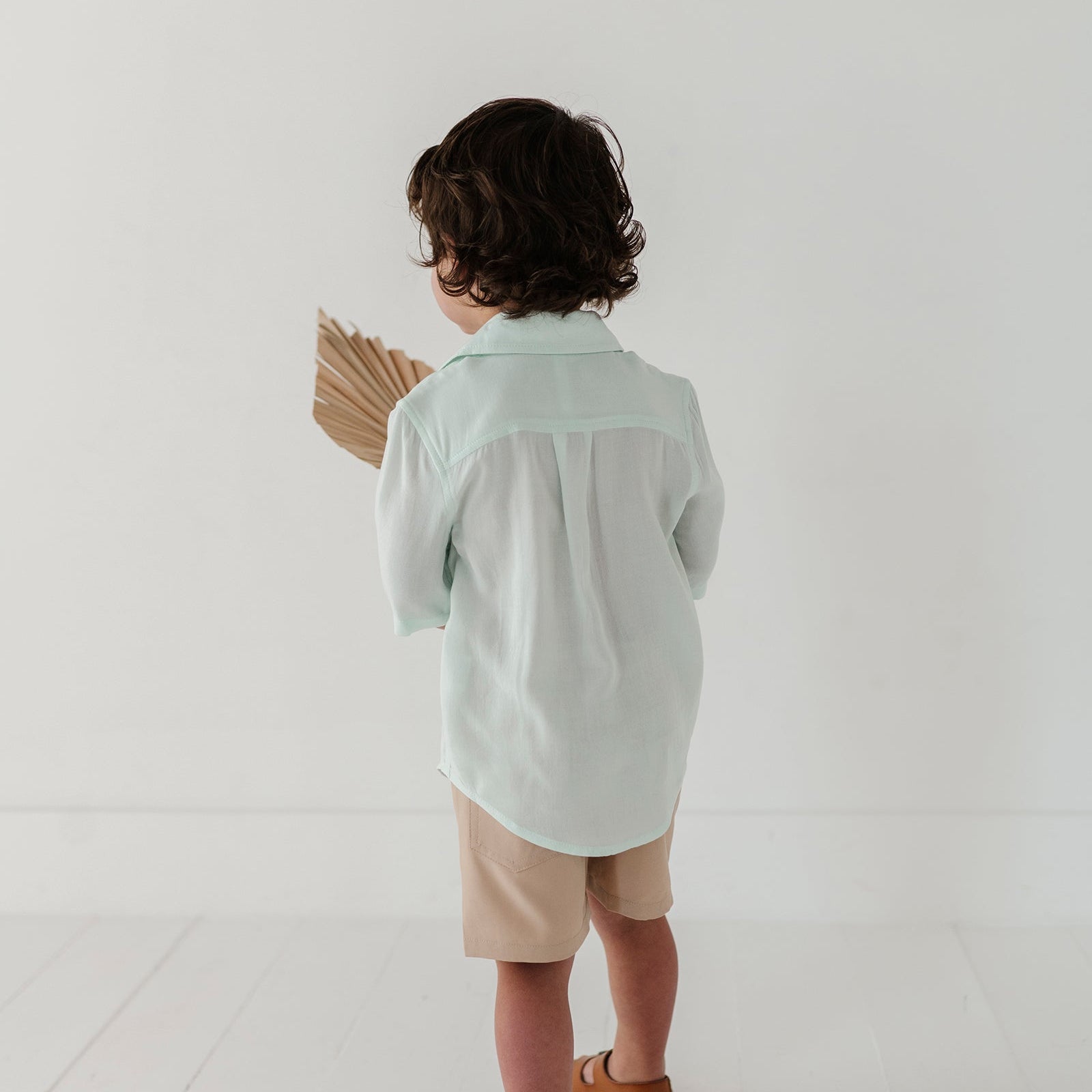 Boys Viscose Utility Shirt with Chest Pockets - Kids Button Up | babysprouts