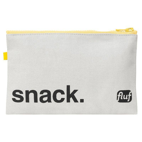 Fluf organic Zip snack sack - 'snack' black