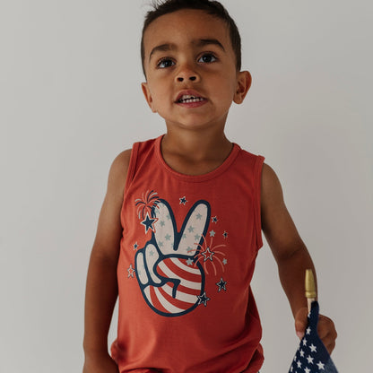 Bamboo Tank Top - Americana Prints