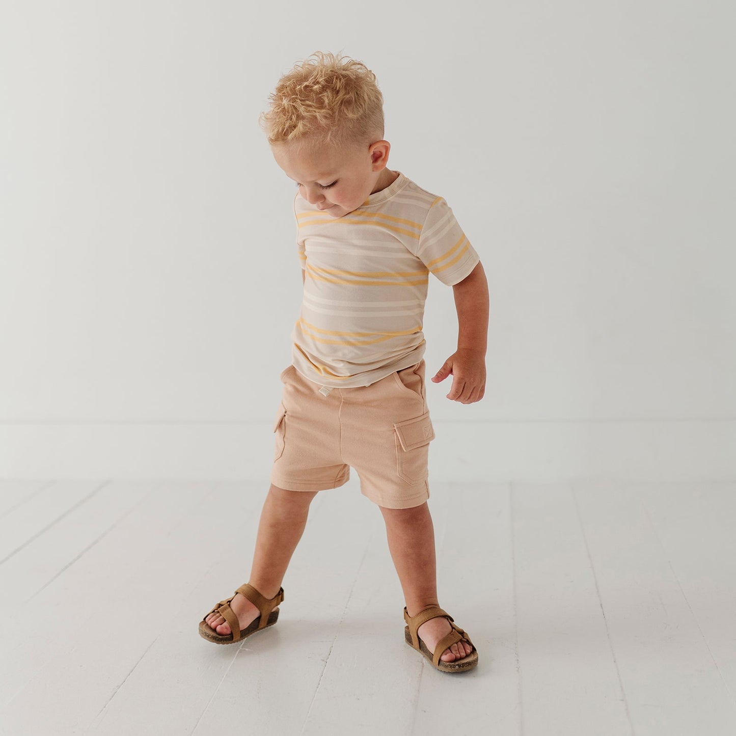 Boys Bamboo Terry Cargo Shorts - Durable Summer Shorts | babysprouts