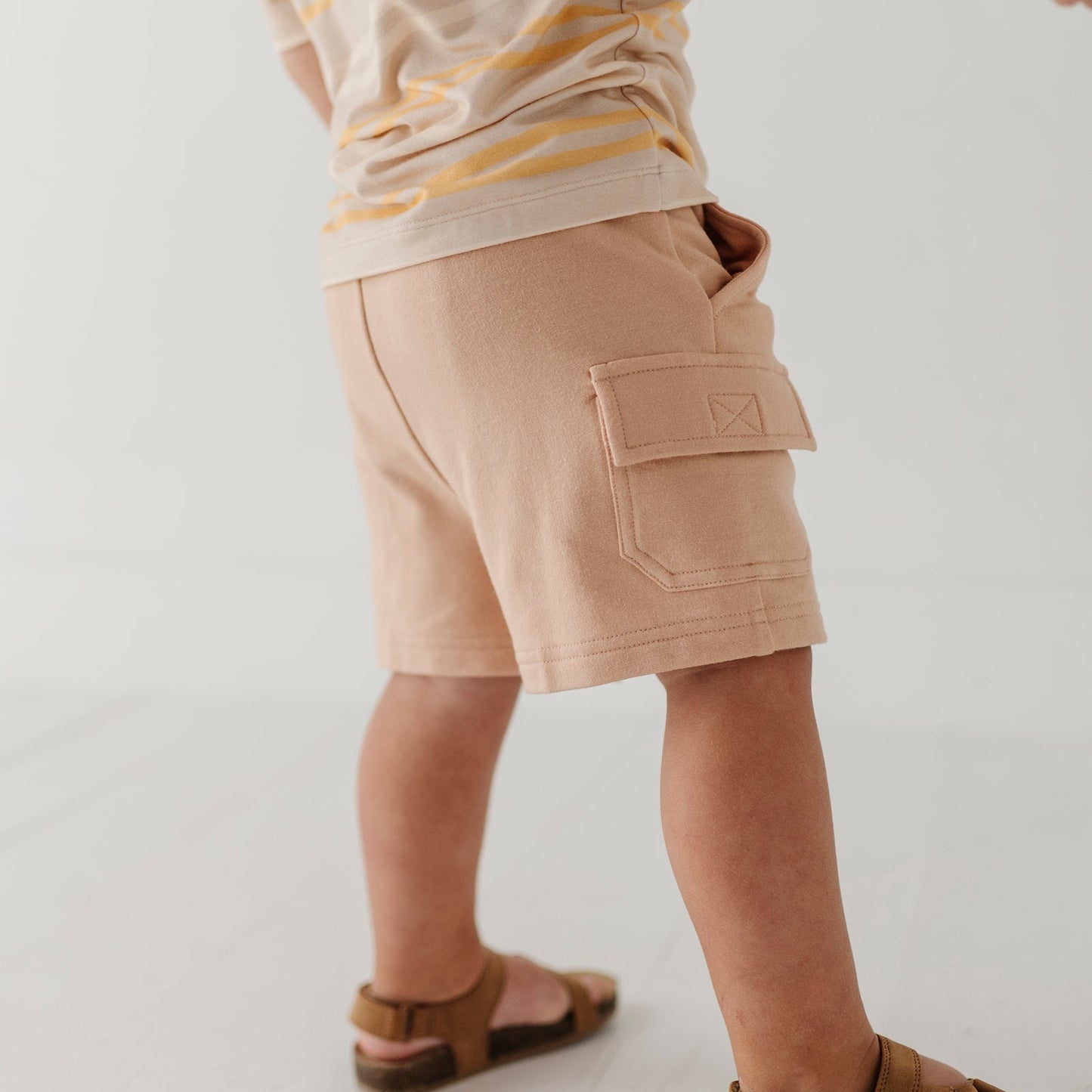 Boys Bamboo Terry Cargo Shorts - Durable Summer Shorts | babysprouts