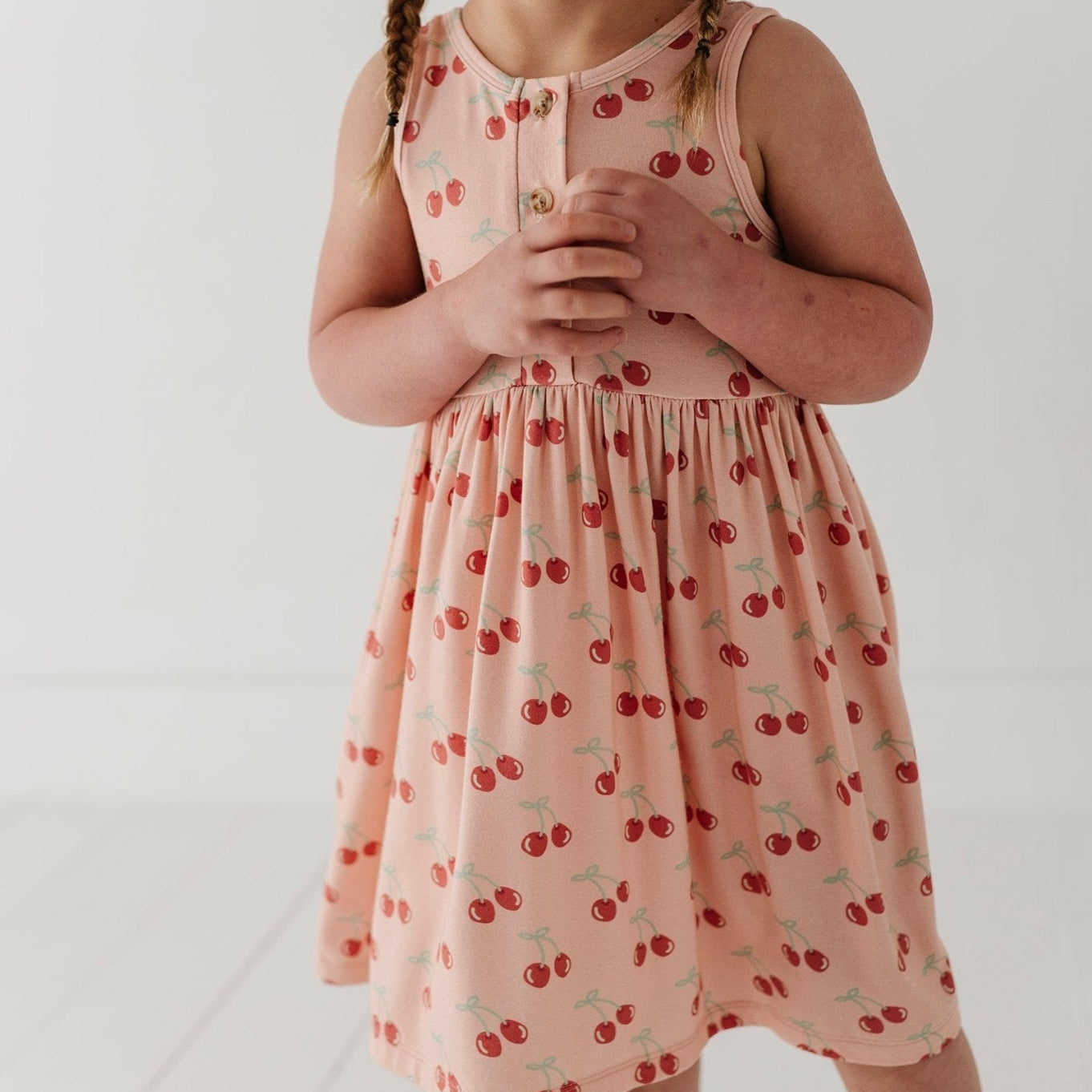 Bamboo Viscose Henley Tank Dress - Girls' Prints | babysprouts