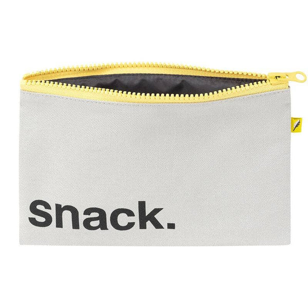 Fluf organic Zip snack sack - 'snack' black