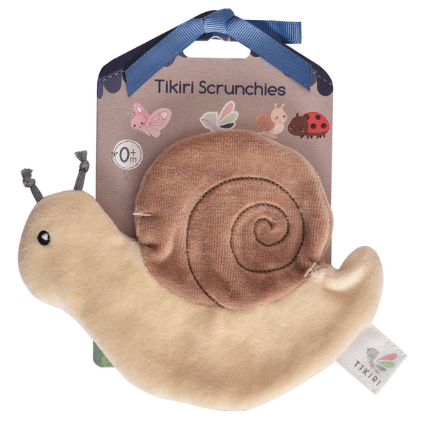 Tikiri Toys organic Crinkle toy- snail