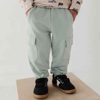 Boys Bamboo Terry Cargo Pants - Durable Kids Pants | babysprouts
