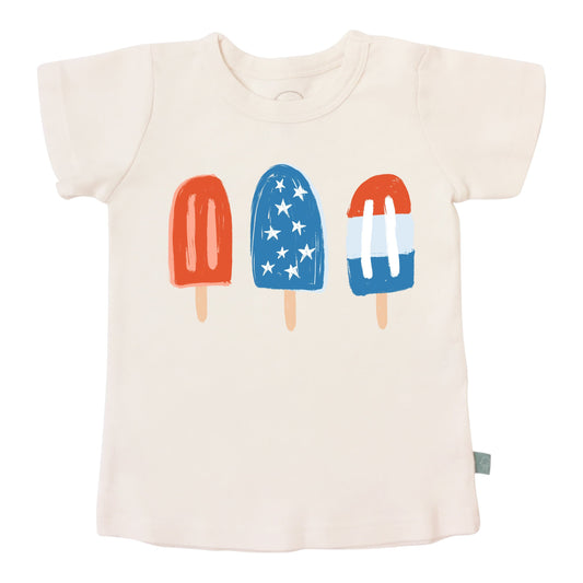 Organic Cotton Short Sleeve Tee - Popsicles