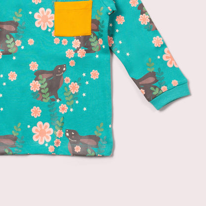 Little Green Radicals Organic Kids' Long-Sleeved T-shirt & Jogger Playset- Winter Rabbits